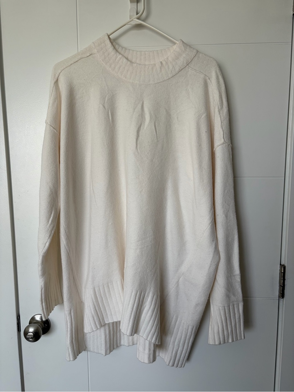 Free People Phoebe Oversized Sweater Off-White